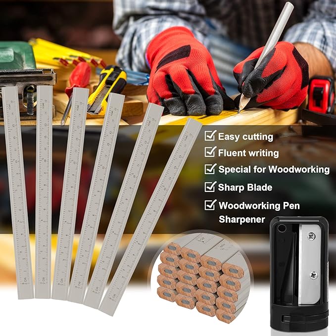 Honoson 200 Pcs Flat Construction Pencils - Image 7