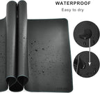 CENNBIE Leather Desk mat Protecter 47.2X19.6in Super Large, PU Leather Desk Mat - Image 4