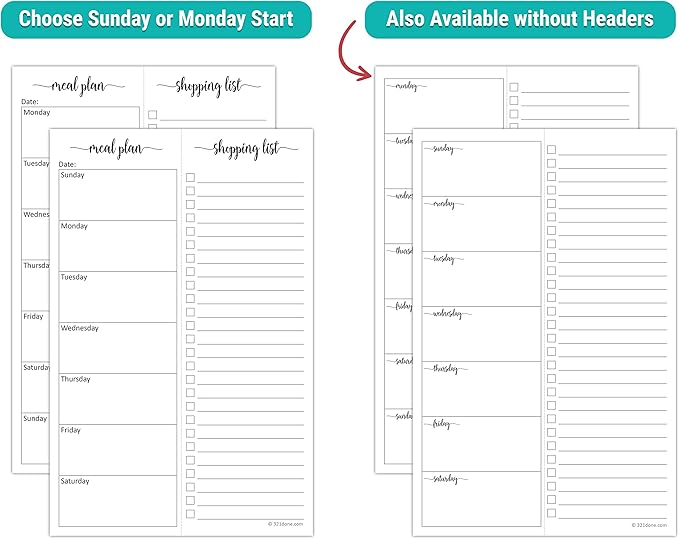 321Done Magnetic Meal Planning Notepad - Image 5