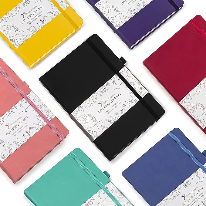 VIVID SCRIBBLES Dotted Journal – 140gsm Bleed Proof Thick White Paper – 200 - Image 8