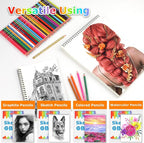 9" x 12" Sketch Book, Acid Free Artist Drawing Book Paper, Art Supplies - Image 3