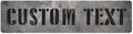 Custom Sign, Custom Street Sign, 11 Font Colors, 13 Font Styles, 4 Hole Options by MySignCenter