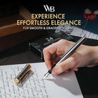 Wordsworth & Black Fountain Pen Set, Medium Nib, Includes 24 Ink Cartridges and - Image 2