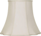 Creme Large Bell Cut Corner Lamp Shade 10" Top x 16" Bottom x 14" Slant x 13.5"