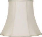Creme Large Bell Cut Corner Lamp Shade 10" Top x 16" Bottom x 14" Slant x 13.5" by Springcrest