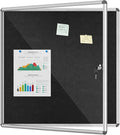 Mifuro 38"x38" Enclosed Bulletin Board, Lockable Weather-Resistant Aluminum by MifuroOfficeProduct