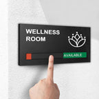 Wellness Room Office Sign, Do Not Disturb Privacy Slide Door Sign, In Use And - Image 7