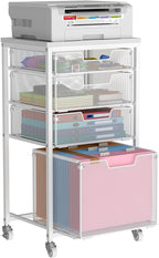 Sbanmao 4 Drawer Rolling File Cart by shengbaomaoyi