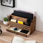 VERGOODR Solid Wooden Desk Drawer Organizer Desktop File Sorter, Desktop Mail - Image 4
