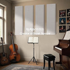 BUBOS 2 PCS Acoustic Panels, 47.2''x11.8'' Fabric Soundproof Wall Panels - Image 6