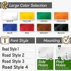 Custom Street Sign, Address Sign, 8 Colors, Reflective Option, Mounting Options - Image 3