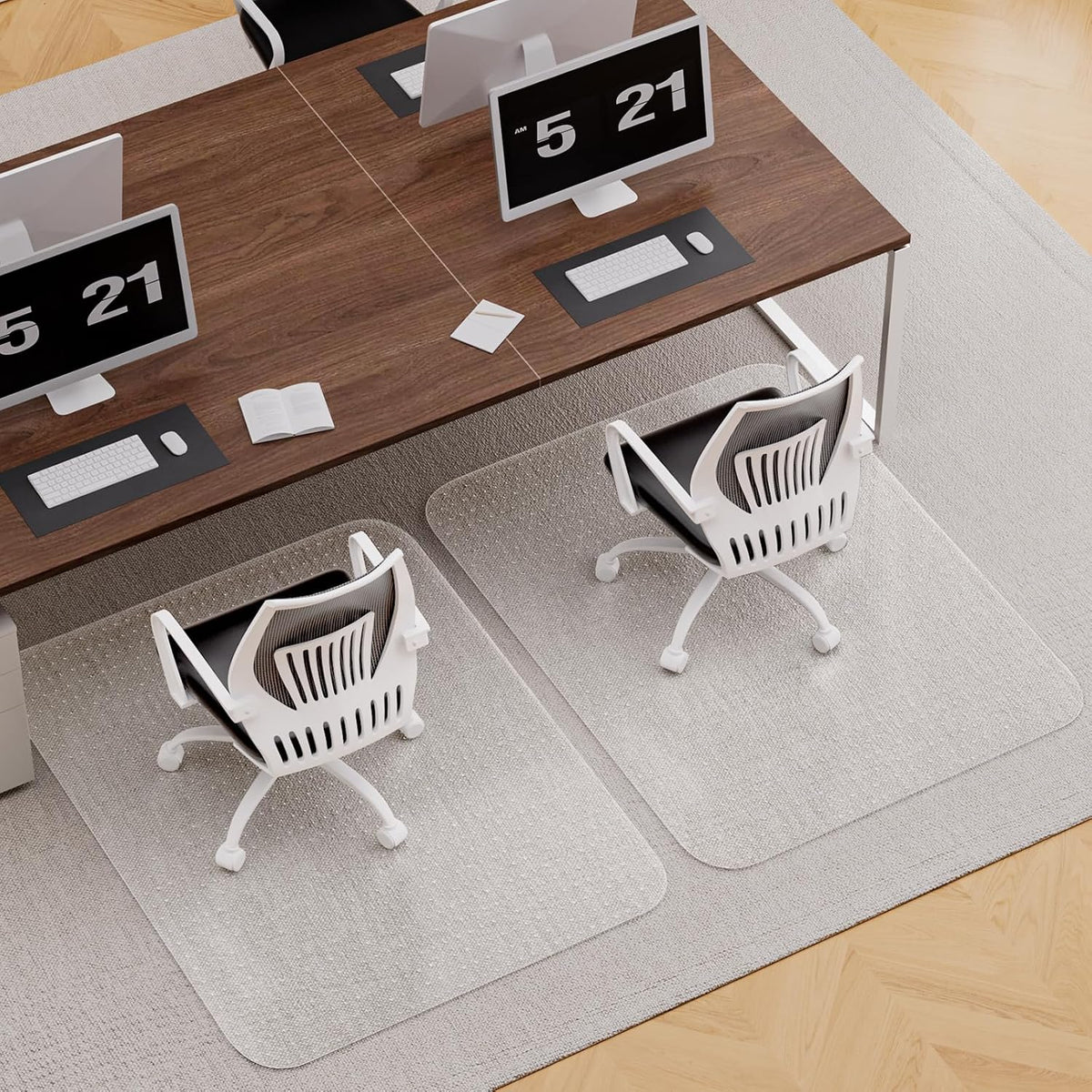 36" X 48" X 0.09" Office Chair Mat for Carpet - 2PCS