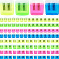 120 Pieces Pencil Sharpeners Bulk Colored Dual Holes Sharpeners Portable Manual by Unknown