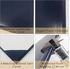 GraduationMall 11"x14" Imprinted Padded Diploma Cover Certificate Holder Navy - Image 4