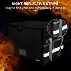ENGPOW File Box with Lock, Fireproof Document Box with Pockets, Collapsible - Image 7