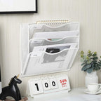 EasyPAG 3 Pocket Mesh Wall File Organizer, Hanging Paper Folder Holder - Image 6