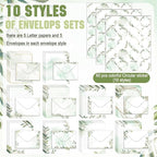TaoBary 160 Pcs Stationery Paper Set 50 Double Sided Stationery Papers - Image 4