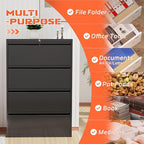INTERGREAT 4 Drawer File Cabinet, Lateral File Cabinet - Image 3