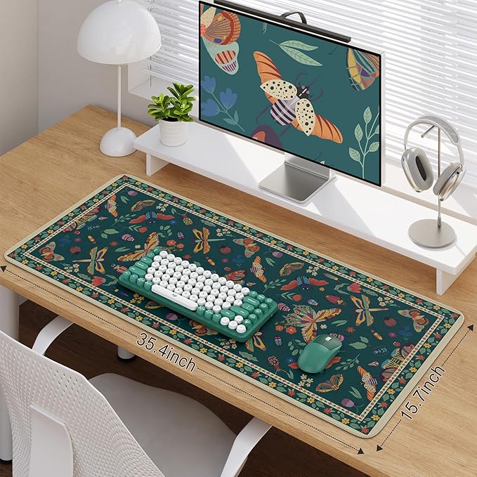 iCasso Desk Mat, Desk Matt for Desktop, Cute Desk Pad Mat, XXL Large Mouse Pad - Image 2