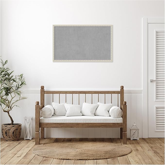 Amanti Art Silver Framed Magnetic Board 26x42 Large Vision Board - Image 5