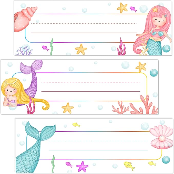 Mermaid Name Tags for Students by Unknown