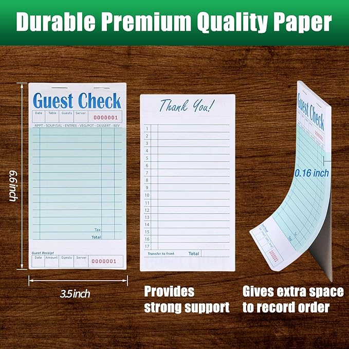 Guest Check Books 10 Pack, Guest Checks - Image 2