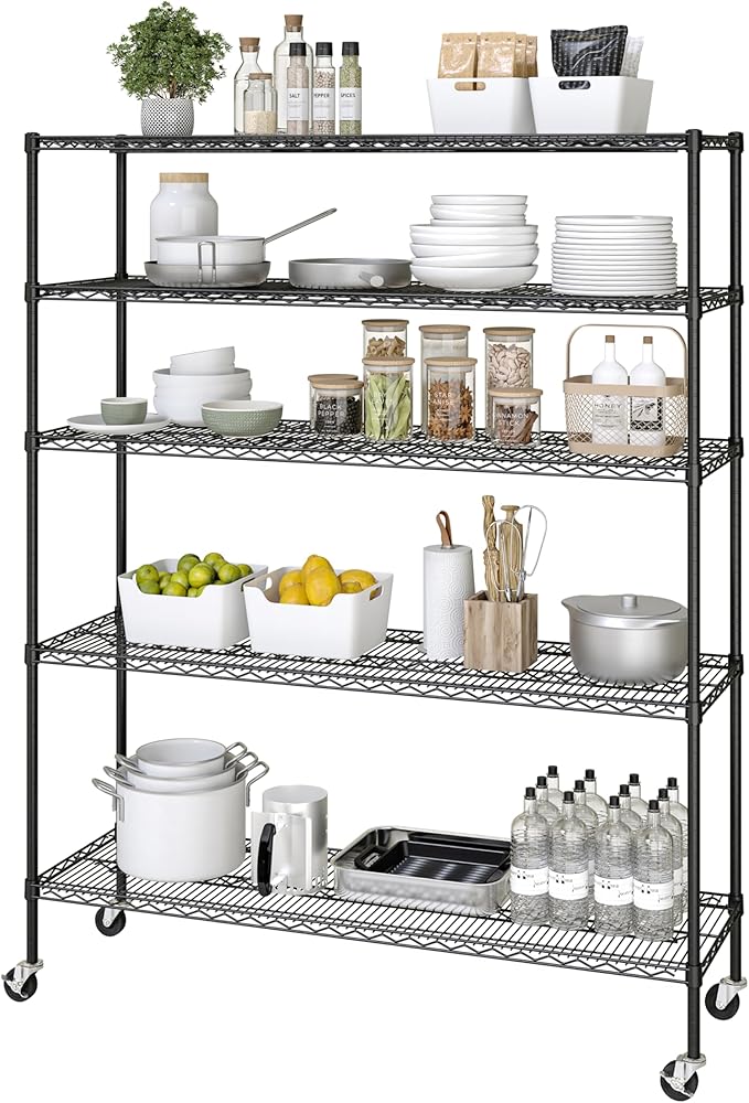Seville Classics UltraDurable Heavy Duty NSF Solid Steel Wire Rack Storage Unit - Image 4