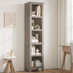 IDEALHOUSE 71" Farmhouse Bookshelf w/Adjustable Shelves & 31.5 in Whidth by IDEALHOUSE