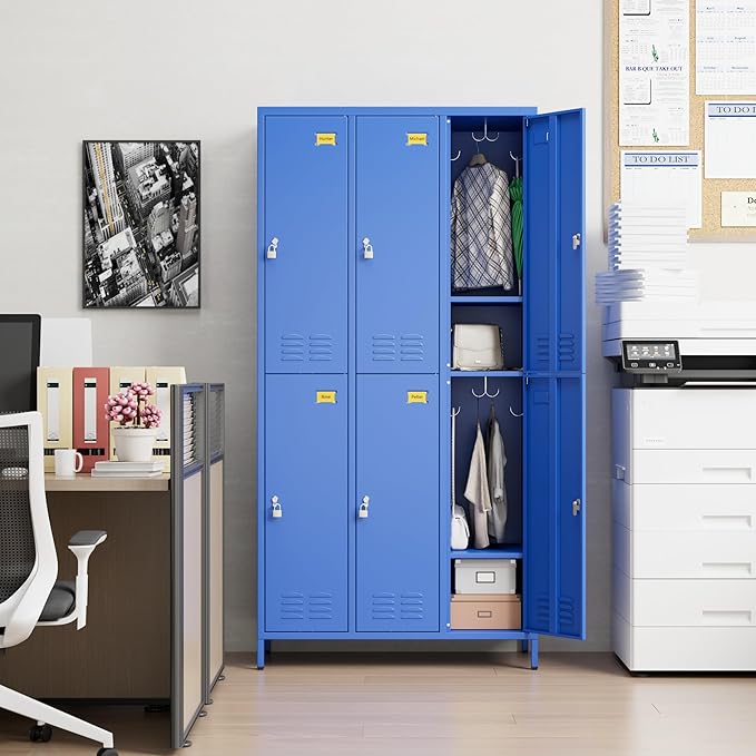 SUPEER 6 Doors Metal Locker for Employees - Image 6