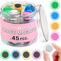 VNDUEEY 45 Pcs Whiteboard Magnets, Round Fridge Magnets Refrigerator Magnet by VNDUEEY