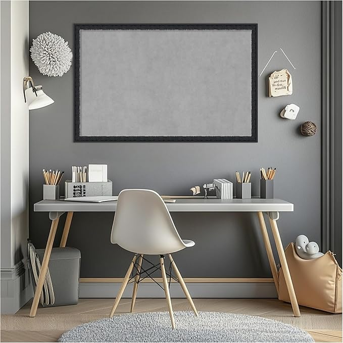 Amanti Art Black Framed Magnetic Board 22x34 Large Vision Board - Image 7
