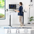 VIVO Electric Dry Erase 71 x 30 in Standing Desk, Memory Height Adjustment - Image 4