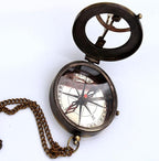 Captain's Brass Sundial Compass – Vintage Marine Nautical Compass, Functional - Image 6