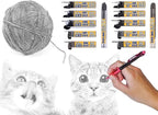 June Gold 320 Pieces, 0.9 mm 2B Lead Refills, 80 Pieces Per Dispenser, Bold - Image 3