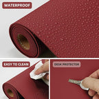 Desk Mat 47" x 23.7" Leather Desk Pad Protector - Image 5