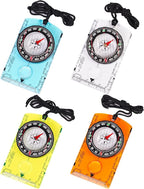 4 Pcs Outdoor Compass with Adjustable Declination, Scale. Multifunctional by Unknown