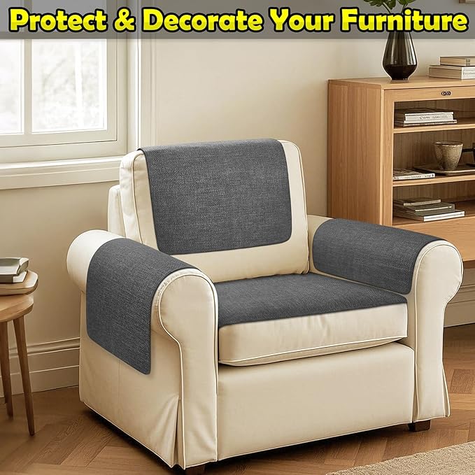 Couch Arm Covers, Waterproof Armrest Cover - Image 2