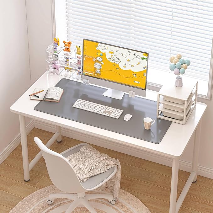 DAWNTREES Desk Mat Protector, PU Leather Desk Pad, Non Slip, Large Mouse Pad - Image 7