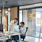 The Office Sign for Home and Business Door，Self-Adhesive Waterproof and - Image 7