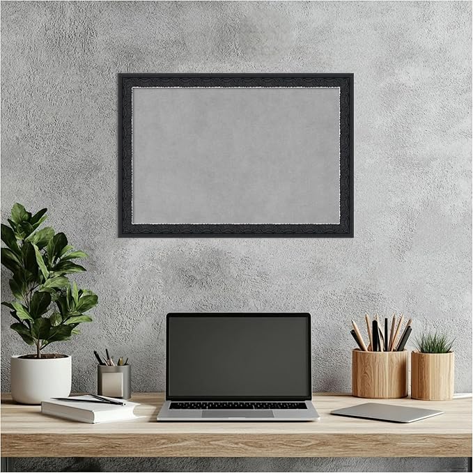 Amanti Art Black Framed Magnetic Board 14x20 Small Vision Board - Image 6