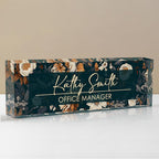 Personalized Name Plate for Desk, Custom Desk Name Plate, Acrylic Name Plate by EOBIBIFUN