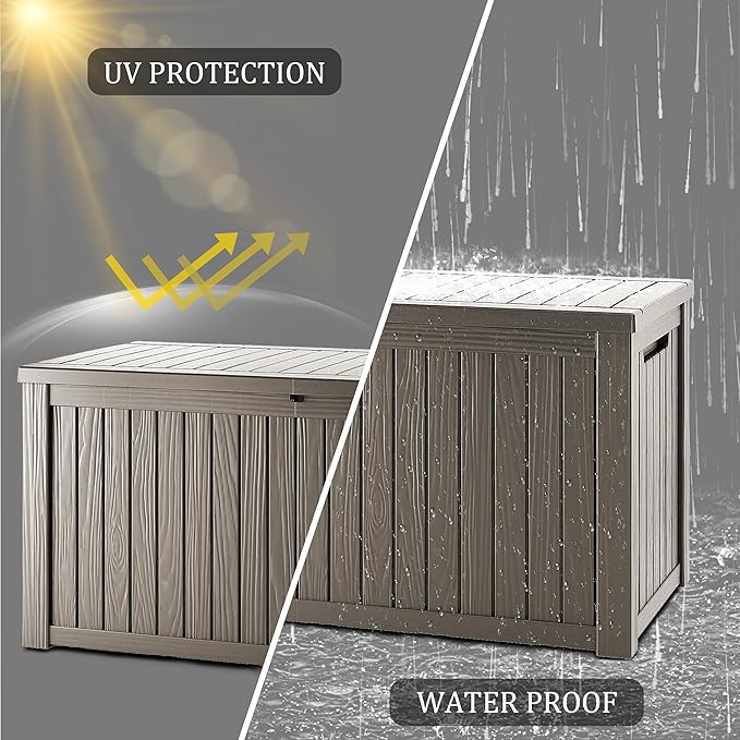 Yardgrace 180 Gallon Outdoor Storage Deck Box - Image 5