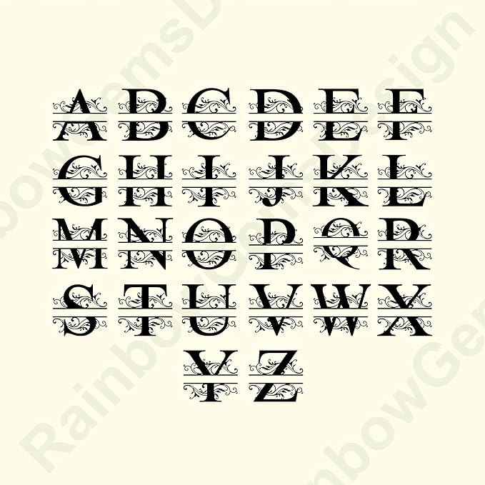 Personalized Metal Name Signs, Split Letter Monogram Wall Decor, Custom Last - Image 4