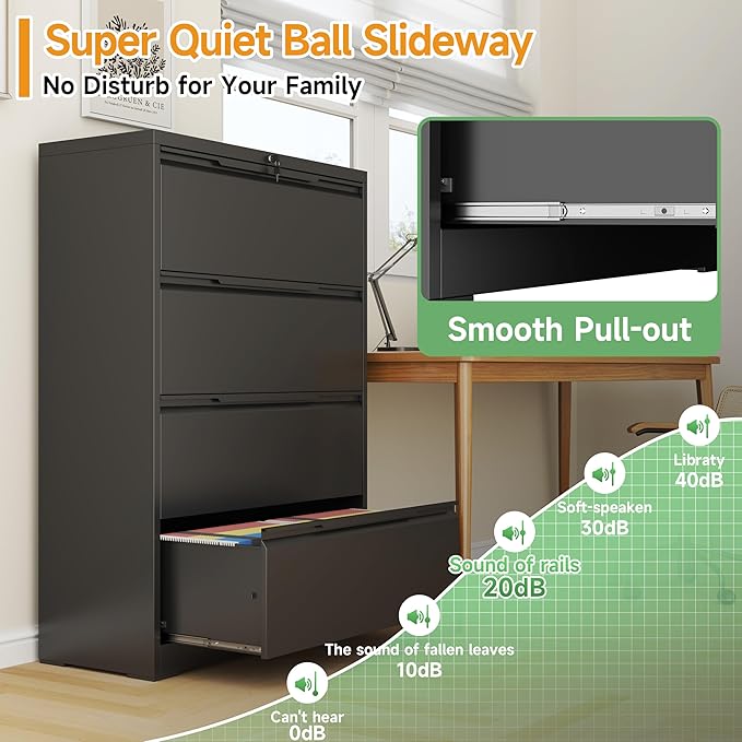 LONGLINK 4 Drawer Lateral File Cabinets - Image 4