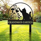 Personalized Garden Sign | Custom Cat Garden Stake Sign | Funny Garden Signs - Image 2