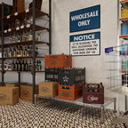 Regal Altair 21" Deep x 48" Wide x 8" Height Wire Shelving Kit | 1-Tier | NSF - Image 2
