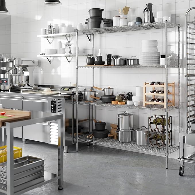 Regal Altair 18" Deep x 60" Wide x 74" Height Wire Shelving Kit | 4-Tier | NSF - Image 5