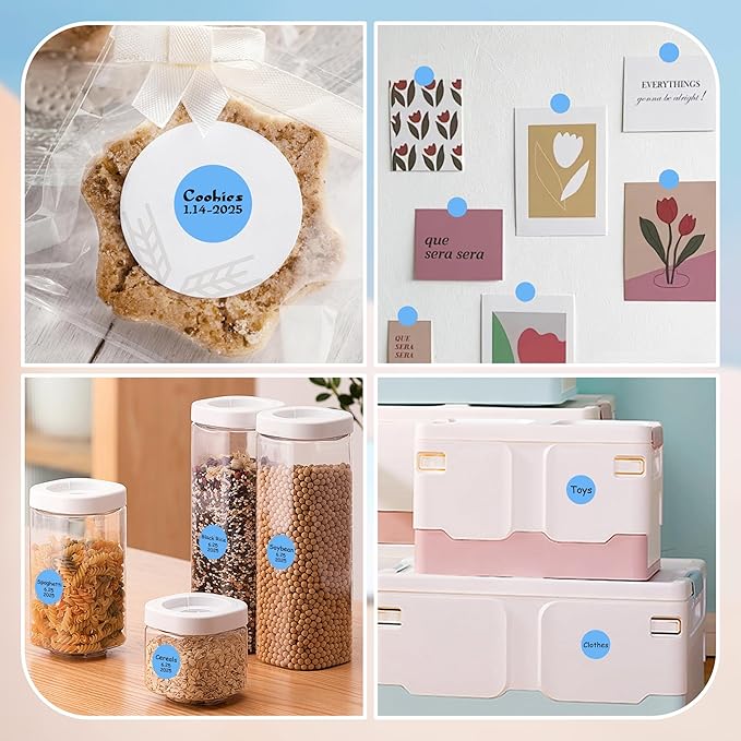 1 Inch Round Color Coding Labels, 1000 Dots Per Roll Sky Blue Color Coded Dot - Image 8