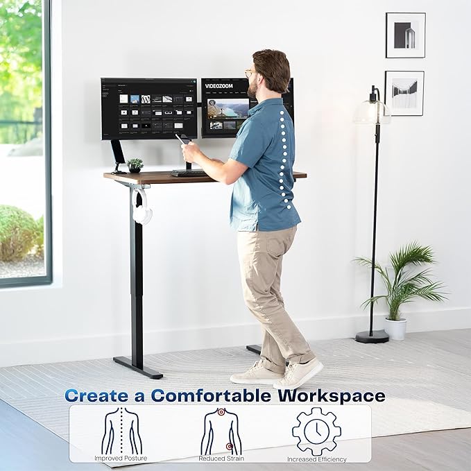 VIVO Electric 43 x 24 in Standing Desk, Memory Height Adjustment, 1B Series - Image 4