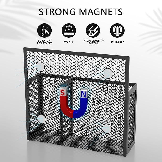 UVGVA Magnetic Pencil Holder 2 Pack Markers Dry Erase Holder - Image 2